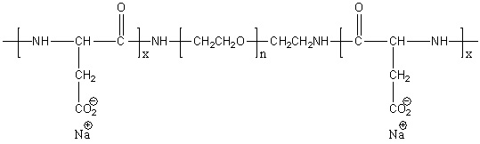 Poly(L-aspartic acid)-block-poly(ethylene glycol)-block-poly(L-aspartic acid) sodium salt