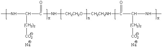 Poly(L-glutamic acid)-block-poly(ethylene glycol)-block-poly(L-glutamic acid) sodium salt