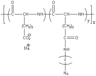 Poly(L-glutamic acid sodium salt) Graft Azide