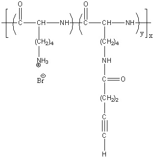 Poly(L-lysine hydrobromide) Graft Alkyne